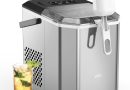 WIE Machine à Glaçons, 1,3l/12kg, Silencieuse Machine à Glacons Comptoir avec Pelle à Glaçons, Machine à Glaçons Autonettoyante et Portable pour Maison/Cuisine/Camping – Le détail qui change tout au quotidien