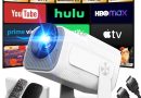 [App intégrée] 2026 Upgraded Vidéoprojecteur 1920 * 1080P FHD 4K Mini Projecteur Portable Dual Contrôle avec Souris Android TV WiFi 6 BT5.2 180° Rotation Compatible avec HDMI/TV Stick/USB, Blanc – Le détail qui change tout au quotidien