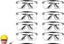 Surlunettes de Sécurité 12 PièCes Lunette de Protection Travail – Contre Gouttelettes Lunettes Anti-PoussièRe – Branches Réglables Pour Un Usage Quotidien, Bricolage, Laboratoire, Soudage, Meulage – Le détail qui change tout au quotidien