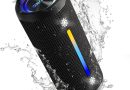 OHAYO Enceinte Bluetooth Portable avec Spectacle de Lumières LED, 35W Double Haut-parleurs, 24H Autonomie, Bass Boost & IPX7 Étanche, Haut-Parleur Bluetooth Puissant pour Extérieur, Fête, Voyage – Le détail qui change tout au quotidien