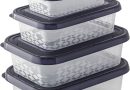 BranQ Home essential Lot de 5 boîtes de conservation ORI en plastique sans BPA Noir Différentes tailles – Le détail qui change tout au quotidien