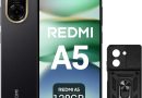 XIAOMI Redmi A5 Smartphone 6,88&Prime; 120Hz, 4+128GB, Appareil Photo IA 32 MP, Batterie 5200 mAh, Capteur d&rsquo;Empreintes Latéral (Noir) – Le détail qui change tout au quotidien