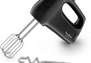Moulinex Quick Mix, Batteur à main, 300 W, Fouets et crochets pétrisseurs en acier inoxydable, Poignée ergonomique, 5 vitesses réglables + Pulse, Compact, HM3108B1, Noir – Le détail qui change tout au quotidien