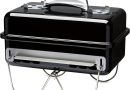Weber Barbecue au Charbon Go‑Anywhere/Portable, Pieds repliables, Design Compact pour Le Camping et Les Pique‑niques, revêtement Durable, contrôle du Flux d&rsquo;air, Surface de Cuisson 42 x 26 cm, Noir – Le détail qui change tout au quotidien