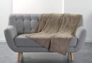 Douceur d&rsquo;Intérieur, Plaid Doux (125 x 150 cm) Flanou Taupe, Flanelle Unie – Le détail qui change tout au quotidien