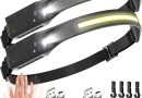 UNBON Lampe Frontale LED Ultra Puissante, Lampe Frontale Rechargeable USB C avec 5 Modes d’Éclairage, Détecteur de Mouvement, IPX4 Étanche Légère Super Lumineux pour Randonnée Bricolage Camping Pêche – Le détail qui change tout au quotidien