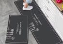 Lot de 2 tapis de cuisine antidérapants, lavables, pour couloir, salle à manger, entrée, 43 x 75 cm + 43 x 150 cm – Le détail qui change tout au quotidien