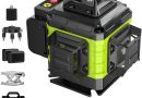 Niveau Laser Chantier Autonivelant 360° x 4, Lazer Niveaux 4D 16 Lignes Laser, Autonivellement et Mode Pulsé Extérieur, 2 x Batterie, Nivellement Automatique, Support Rotatif, Télécommande – Le détail qui change tout au quotidien