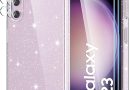 Coque pour Samsung Galaxy S23 Paillettes, avec 2 Pièces Verre Trempé Protection écran et 2 Pièces Caméra Arrière Protecteur, Transparent Glitter Etui Silicone TPU Bumper Antichoc Housse – Le détail qui change tout au quotidien