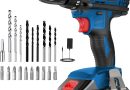 Perceuse Visseuse Sans Fil 21V, Visseuse Devisseuse Sans Fil avec Batterie 2.0Ah, 42Nm Percussion, 18+1 Réglages de Couple, 22 Accessoires, 2 Vitesses, LED, pour le Bricolage, Bleu – Le détail qui change tout au quotidien