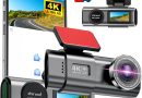 Dashcam Voiture, 4K Camera Voiture avec écran IPS 1.47 », Dash Cam Grand Angle 170°, WiFi & App, Vision Nocturne, Carte SD 64 G, WDR, G-Capteur, 24H Mode Stationnement, Enregistrement en Boucle – Le détail qui change tout au quotidien