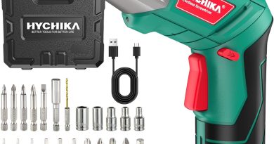 HYCHIKA Visseuse Sans Fil 6Nm, Visseuse Devisseuse sans Fil 2.0Ah 3.6V Avec 35 Accessoires, Lampe LED, Câble USB et Boîte de Rangement, Pour la Réparation et le Bricolage – Le détail qui change tout au quotidien