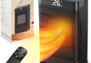 Chauffage d&rsquo;Appoint PTC 1500W Puissance Max, 3 Modes, Économie d&rsquo;Énergie ECO, Tactile + Télécommande, Protection Anti-Chute & Contre la Surchauffe, Adapté pour Chambre, Salon & Salle de Bain – Le détail qui change tout au quotidien