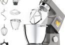 Kenwood Titanium Chef Patissier XL KWL90.034SI, Robot Patissier Balance Intégrée, Batteur K, Pétrin, Fouet, Batteur Souple, Deux Bols, Couvercle Anti-Projections, 1400W, Acier, Argent – Le détail qui change tout au quotidien