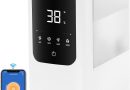LEVOIT Humidificateur d&rsquo;Air Intelligent WIFI 4.5L Top-Fill, 26dB Ultra Silencieux, 45H d&rsquo;Autonomie, avec Veilleuse Ajustable, Brume Froide et Chaude, Diffuseur 2 en 1 OasisMist 450S – Le détail qui change tout au quotidien