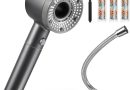 Pommeau de Duche Haute Pression, Pommeau de Duche Economie Deau avec Tuyau Douche 1.5M, Anti Calcaire Douchette avec Filtre avec 5 Modes de Jet – Le détail qui change tout au quotidien