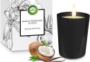 Air Wick Bougie Parfumée Vanille et Coco – Bougie Décorative jusqu’à 40h de Combustion – Le détail qui change tout au quotidien