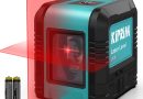 Niveau Laser,Niveau Laser Rouge Autonivelant Kiprim LV1R Laser Croix avec 2 Modes 2 Lignes 2 Piles AA Etui de Protection IP54 pour Extérieur et Intérieur – Le détail qui change tout au quotidien