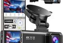 REDTIGER 4K Dashcam Voiture,STARVIS 2,Écran IPS 3,18 Pouces,Carte 128 Go Incluse, WiFi 5,8 GHz,GPS,Vision Nocturne,Grand Angle 170° WDR,Moniteur de Stationnement,Prend en Charge Jusqu&rsquo;à 256 Go (F7NP) – Le détail qui change tout au quotidien