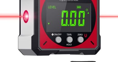 XUNTOP 4*90° Inclinomètre Numérique Rechargeable avec Fonction Laser Écran LCD Étanche IP54 Rapporteur d&rsquo;Angle Digital 4 Faces Magnétiques Niveau à Bulle pour Menuiserie Travail du Bois Construction – Le détail qui change tout au quotidien