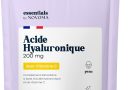 Acide Hyaluronique Pur, 60 Gélules Vegan, Action Anti-Âge + Anti-Rides, 800-900 kDa, Cure de 1 mois, Hydratation de la Peau, Avec Vitamine C, Fabriqué en France, Essentials by NOVOMA – Le détail qui change tout au quotidien
