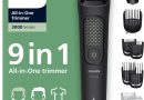Philips Tondeuse tout-en-un Multigroom série 3000 9 accessoires – Tondeuse pour barbe, cheveux et corps, Lames auto-affûtées respectueuses de la peau, 12 hauteurs de coupe, Modèle MG3946/15 – Le détail qui change tout au quotidien