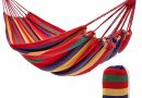 Hamac extérieur, hamac, camping, hamac, portable et respirant, avec une capacité de charge de 200 kg avec sangle + étui pour jardin, intérieur, balcon, terrasse, camping (coloré) – Le détail qui change tout au quotidien
