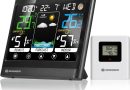 Bresser MeteoTemp BF Station météo sans fil avec écran tactile, capteur extérieur sans fil, pression atmosphérique, prévisions météo, indicateur de température ambiante, température, humidité et – Le détail qui change tout au quotidien