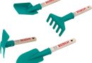 Theo Klein 2735 Ensemble d&rsquo;outils de Jardinage à Main Bosch I Comprend Une bêche, Un Râteau, Une Pelle et Une Houe I Anti-UV I Trous de Suspension I Jouet pour Enfant à Partir de 3 Ans – Le détail qui change tout au quotidien