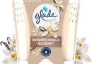 Glade Bougie Vegan Parfum Infusé Huiles Essentielles – Nouvelle Formule Sans Huile De Palme – Romantic Vanilla Blossom – 1 Bougie – Le détail qui change tout au quotidien