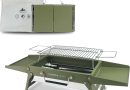 Charmline 34 * 23cm Barbecue Portable, Gril à Charbon Compact Pour L&rsquo;extérieur, Gril à Barbecue Pour le Camping, Les Pique-Niques, Les Jardins et Les Fêtes de Plage, Vert – Le détail qui change tout au quotidien
