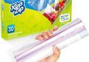 30 Sacs de Congélation Premium par XupZip™ | Grand Sachet Plastique Robuste et Réutilisable, 4,5 L | Fermeture en Bambou Hermétique et Étanche | Sans BPA – Le détail qui change tout au quotidien