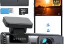 iZEEKER 2.5K Dashcam Voiture, Camera Voiture 1440P WiFi, Mini Dash Cam Avant avec App Contrôle, Carte SD 32G, Vision Nocturne, WDR, Capteur G, Enregistrement en Boucle, Mode Parking 24H – Le détail qui change tout au quotidien