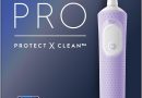 Oral-B Vitality Pro Brosse A Dents Electrique, Pour Adultes, Modes De Nettoyage Avec Sensibilité Plus, 1 Brossette De Rechange, 1 Chargeur, Violette – Le détail qui change tout au quotidien