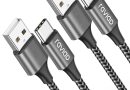 RAVIAD Câble USB C [1M, Lot de 2], Câble USB C Charge Rapide Nylon Tressé Câble Type C 3A Chargeur pour iPhone 17 16 15, Samsung Galaxy S24 S23 S22 S21 S20 S10 S9 S8, Huawei P40 P30, Redmi Note 10 9 – Le détail qui change tout au quotidien