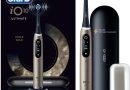 Oral-B iO 10 Brosse A Dents Electrique Lunar Gold, NOUVEAUTE, 7 Modes De Brossage Avec Blancheur Et Douceur, Coach De Brossage iO Sense, Brossette De Rechange Ultimate Clean, Etui De Voyage Chargeur – Le détail qui change tout au quotidien
