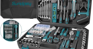 Mallette à Outils 257 Pièces Caisse à Outil Complete – Sundpey Boite a Outils Portable Marteau Pinces Tournevis Clé Douille Ruban Mesurer Kits d&rsquo;Outils Réparation Combiné – Le détail qui change tout au quotidien