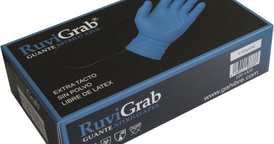 Ruvigrab – Gant de travail jetable en nitrile bleu – Haute résistance – Gants pour mécaniciens, ateliers, industriels, construction et chimie – Sans latex – Paquet de 100 – Le détail qui change tout au quotidien