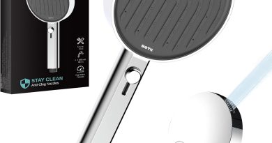 Pommeau de Douche Economie Deau, Haute Pression Douchette avec 7 Modes de Jet, 135 mm Grande Poire de Douche, Chromé – Le détail qui change tout au quotidien