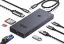 UGREEN Revodok Pro 1091 10Gbps Hub USB C Ethernet Gigabit HDMI 4K 60Hz Lecteur de Carte SD TF PD 100W Multi Data Ports 2A2C 9 en 1 Dock USB C Compatible avec MacBook iPad Air iPhone 17 Pro Max – Le détail qui change tout au quotidien