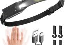 UNBON Lampe Frontale Rechargeable, Lampe Frontale LED Ultra Puissante USB C avec 5 Modes d’Éclairage, Détecteur de Mouvement, Lampe Torche Frontale IPX4 Étanche pour Randonnée Bricolage Camping Pêche – Le détail qui change tout au quotidien