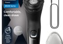 Philips Electric Shaver Series 3000x -rasoir électrique Wet & Dry ,couleur Bleu celeste, avec technologie SkinProtect, tondeuse rétractable, rasoir ergonomique pour hommes -inclus rasoir nasal – Le détail qui change tout au quotidien