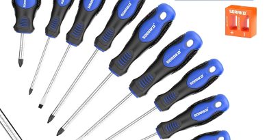 SORAKO Coffret tournevis 11 pièces, Avec démagnétisation 2 en 1, sac en nylon haute densité, pointe magnétique, poignée antidérapante professionnelle, avec 5 embouts plats, 5 cruciformes – Le détail qui change tout au quotidien