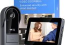Winnes Sonnette sans Fil avec Caméra 1080P Exterieur étanche avec écran de 4,3 Pouces,Audio bidirectionnel,Caméra Grand Angle de 170°,Vision Nocturne,sans abonnement,sans APP,sans WiFi – Le détail qui change tout au quotidien