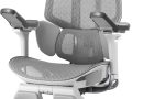 Hbada E3 Pro Fauteuil de Bureau Ergonomique, Système Lombaire Dynamique 3 Zones, Accoudoirs Réglables 6D, Tête avec Réglage 4D, Gris avec Repose-Pieds – Le détail qui change tout au quotidien