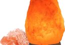 BEPER P201UTP100 Lampe de Sel de l&rsquo;Himalaya Naturelle – Unique Faite à la Main avec Base en Bois Rose – Le détail qui change tout au quotidien