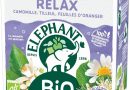 Elephant, Infusion Bio Relax, Goût Camomille, Tilleuil et Fleur d&rsquo;Oranger, Bien-Etre et Relaxation, Ingrédients d&rsquo;Origine 100% Naturelle, 20 Sachets Pyramid – Le détail qui change tout au quotidien