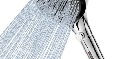 Vinabo Pommeau De Douche Anti Calcaire Haute Pression, Douchette Douche Salle De Bain Avec 6 Types De Jets, Pommeau De Douche Economie Deau Avec Bouton D&rsquo;ArrêT D&rsquo;Eau (Argent/Chrome) – Le détail qui change tout au quotidien