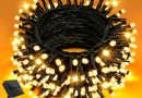 Guirlande Solaire Exterieur, 5m 50LED Guirlande Lumineuse Solaire Mperméable, 8 Modes Guirlande Lumineuse Exterieure pour la décoration d&rsquo;extérieur, de fêtes, de soirées, Blanc Chaud – Le détail qui change tout au quotidien