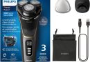 Philips Electric Shaver Series 3000 – Rasoir électrique Wet & Dry pour hommes avec technologie SkinProtect, Tondeuse rétractable, Socle de recharge, Housse de voyage, Noir, modèle S3342/13 – Le détail qui change tout au quotidien